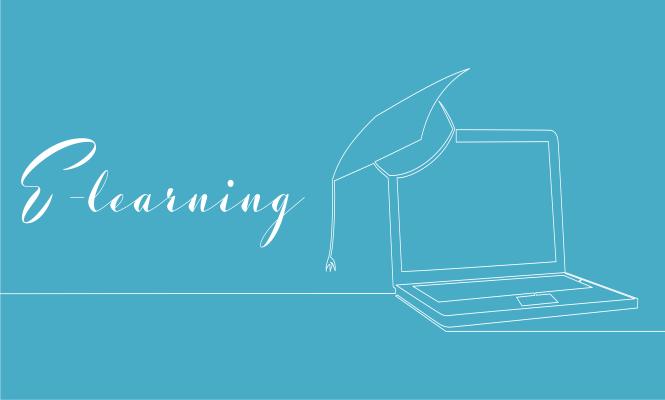 E-learning social media card