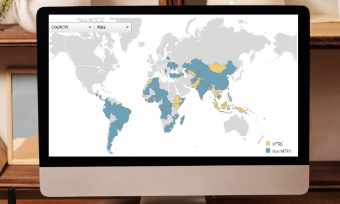 Online Integrated Platform displayed on a monitor