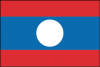 Lao People's Democratic Republic Flag